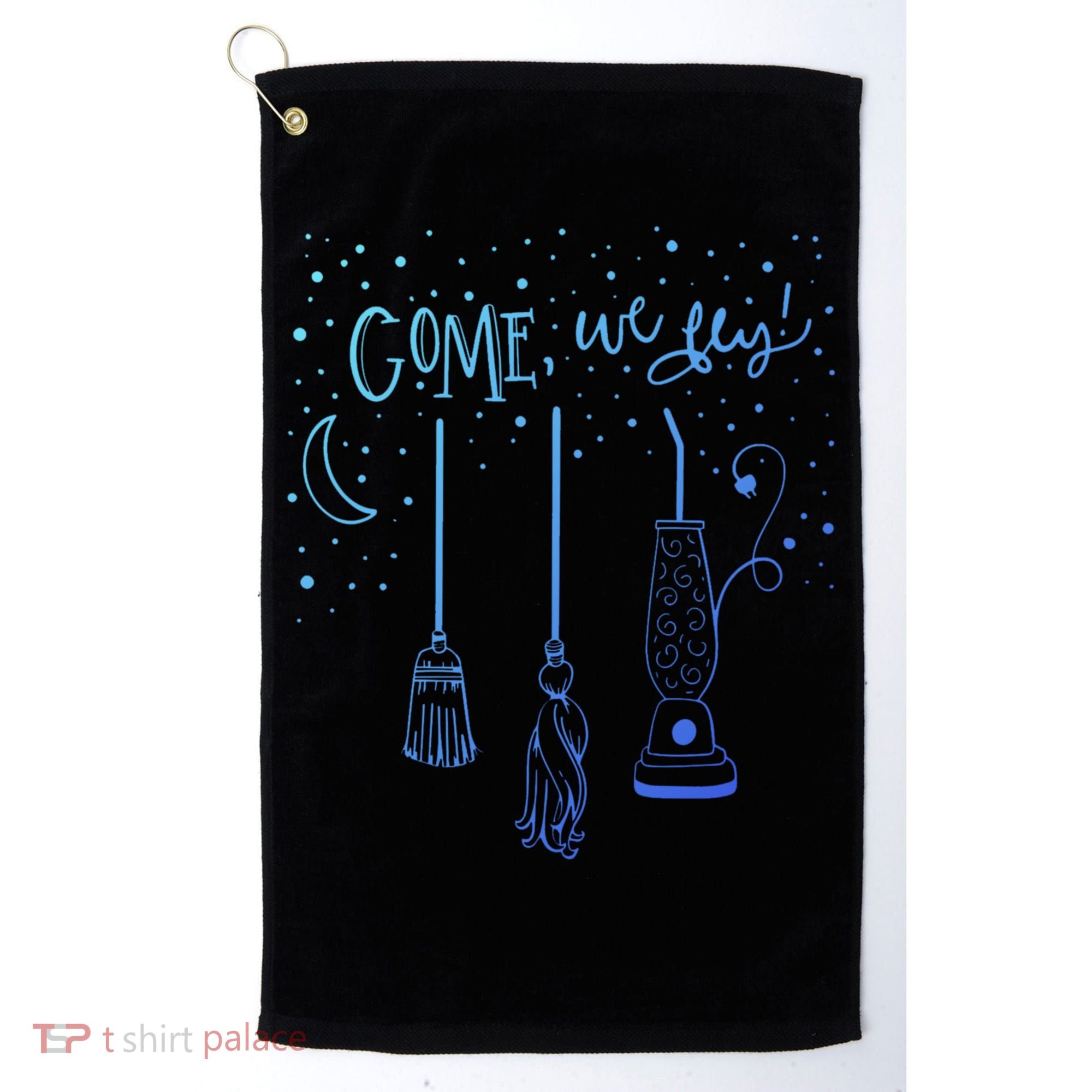 Come We Fly Halloween Hocus Fall Party Cute Gift Golf Towel