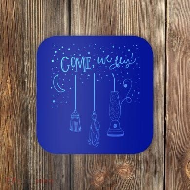 Come We Fly Halloween Hocus Fall Party Cute Gift Coaster