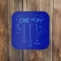 Come We Fly Halloween Hocus Fall Party Cute Gift Coaster thumb 0