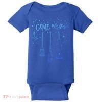 Come We Fly Halloween Hocus Fall Party Cute Gift Baby Bodysuit thumb 0
