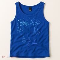 Come We Fly Halloween Hocus Fall Party Cute Gift Tank Top thumb 2