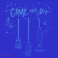 Come We Fly Halloween Hocus Fall Party Cute Gift Tank Top thumb 6