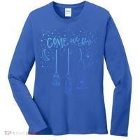 Come We Fly Halloween Hocus Fall Party Cute Gift Women's Long Sleeve Shirt thumb 0