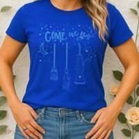 Come We Fly Halloween Hocus Fall Party Cute Gift Women's T-Shirt thumb 2