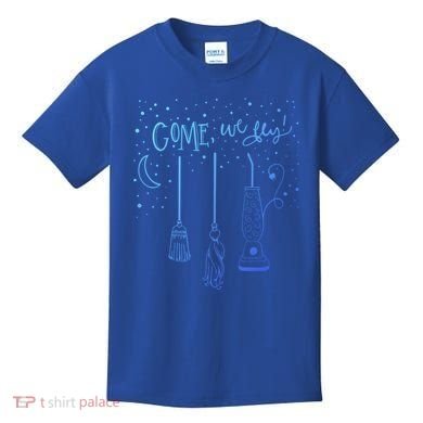 Come We Fly Halloween Hocus Fall Party Cute Gift Kids T-Shirt
