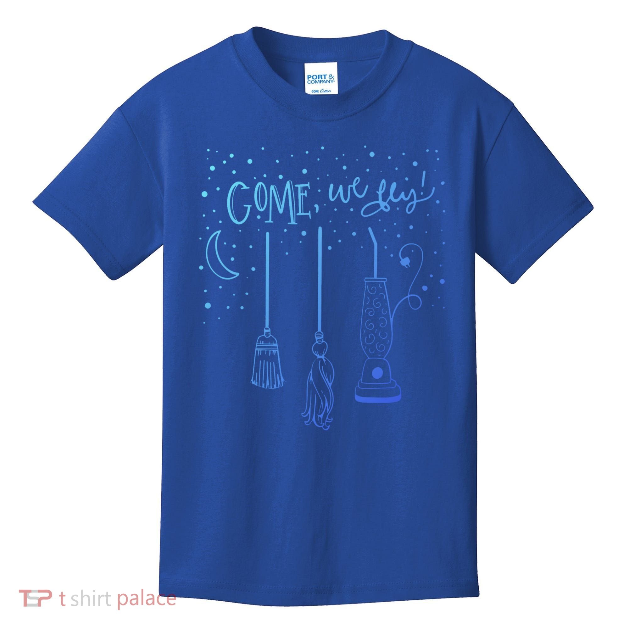 Come We Fly Halloween Hocus Fall Party Cute Gift Kids T-Shirt