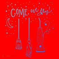 Come We Fly Halloween Hocus Fall Party Cute Gift Santa Hat thumb 1