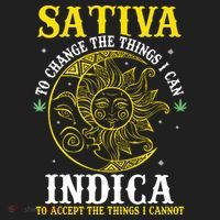Cannabis Weed Fun Sativa To Change The Things I Can Indica Tumbler thumb 3
