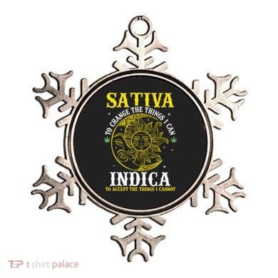 Cannabis Weed Fun Sativa To Change The Things I Can Indica Ornament