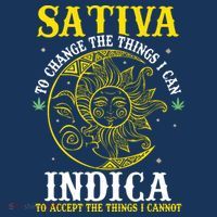 Cannabis Weed Fun Sativa To Change The Things I Can Indica Sweatshirt thumb 3