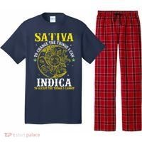 Cannabis Weed Fun Sativa To Change The Things I Can Indica Pajama Set thumb 0