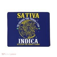Cannabis Weed Fun Sativa To Change The Things I Can Indica Mousepad thumb 0