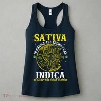 Cannabis Weed Fun Sativa To Change The Things I Can Indica Women's Tank Top thumb 3