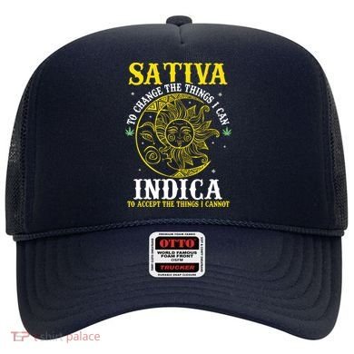 Cannabis Weed Fun Sativa To Change The Things I Can Indica Hat