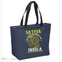 Cannabis Weed Fun Sativa To Change The Things I Can Indica Tote Bag thumb 2