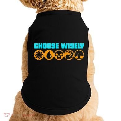 Choose Wisely Gamer M.A.N.A Symbols Gathering Magic Doggie Tank