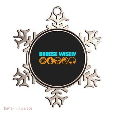 Choose Wisely Gamer M.A.N.A Symbols Gathering Magic Ornament