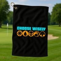 Choose Wisely Gamer M.A.N.A Symbols Gathering Magic Golf Towel thumb 1