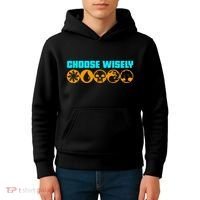 Choose Wisely Gamer M.A.N.A Symbols Gathering Magic Kids Hoodie thumb 4
