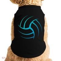 Cute White Graphic Art Volleyball Unique Meaningful Gift Doggie Tank thumb 0