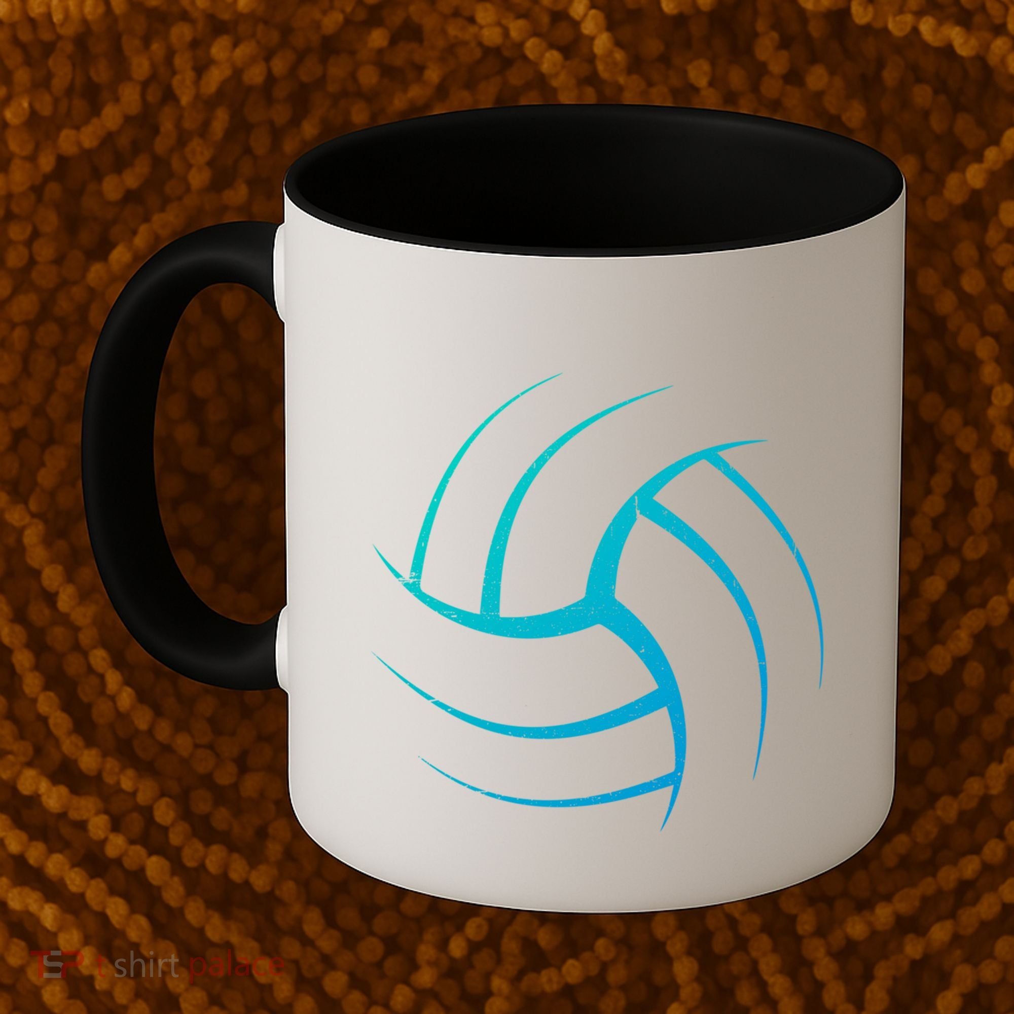 Cute White Graphic Art Volleyball Unique Meaningful Gift Coffee Mug