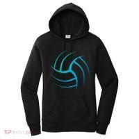 Cute White Graphic Art Volleyball Unique Meaningful Gift Women's Hoodie thumb 0