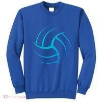 Cute White Graphic Art Volleyball Unique Meaningful Gift Sweatshirt thumb 0