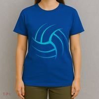 Cute White Graphic Art Volleyball Unique Meaningful Gift T-Shirt thumb 4