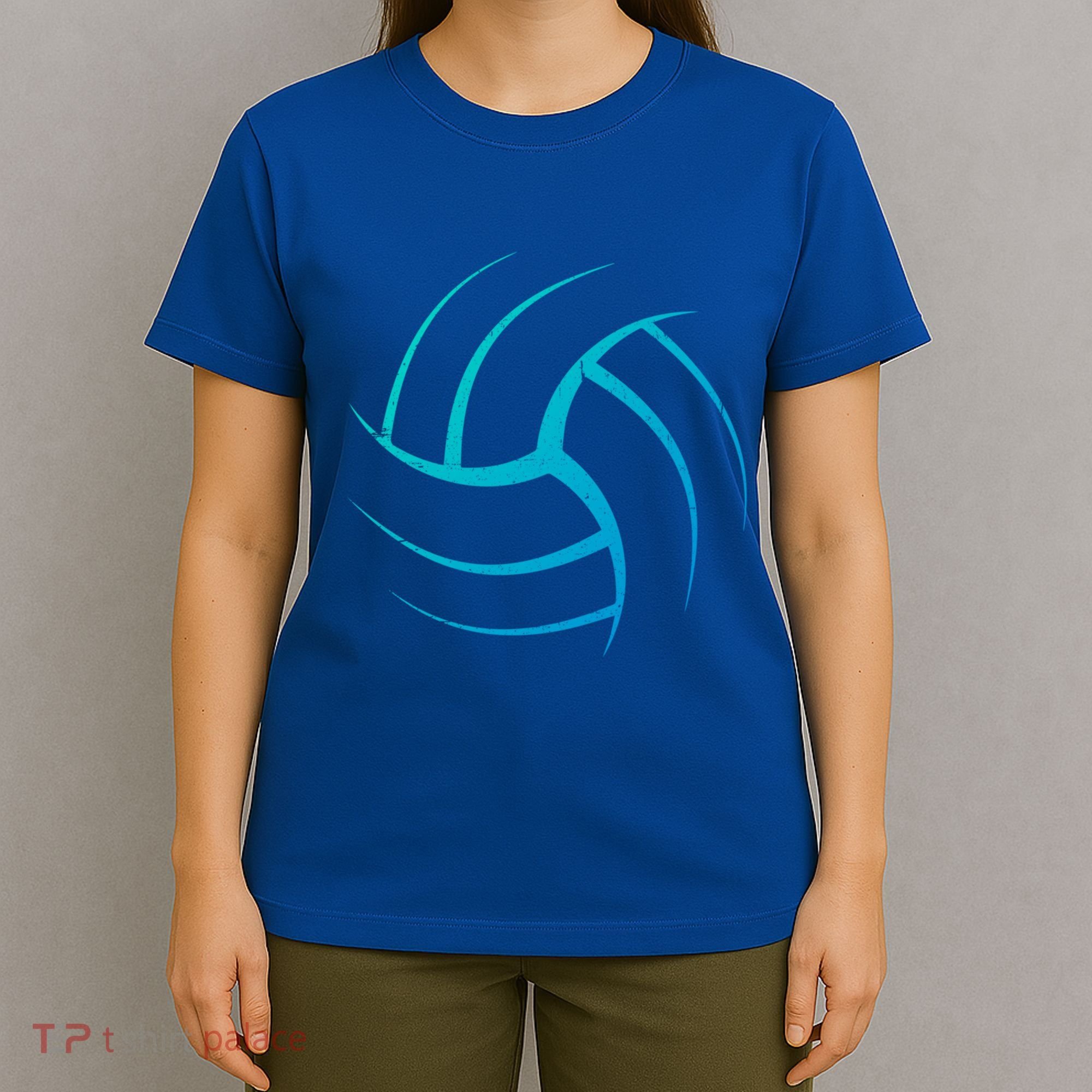 Cute White Graphic Art Volleyball Unique Meaningful Gift T-Shirt