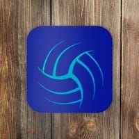 Cute White Graphic Art Volleyball Unique Meaningful Gift Coaster thumb 0
