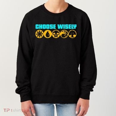 Choose Wisely Gamer Mana Symbols Gathering Magic Women's Sweatshirt