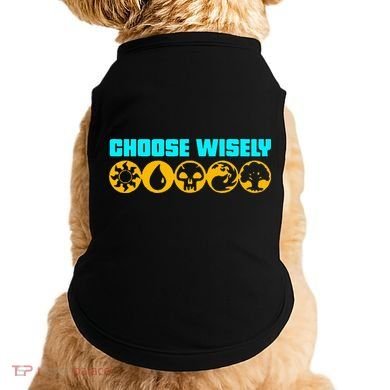 Choose Wisely Gamer Mana Symbols Gathering Magic Doggie Tank