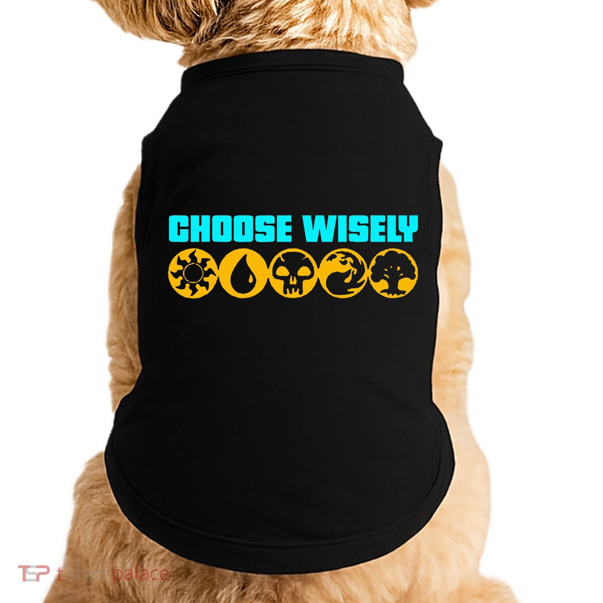 Choose Wisely Gamer Mana Symbols Gathering Magic Doggie Tank