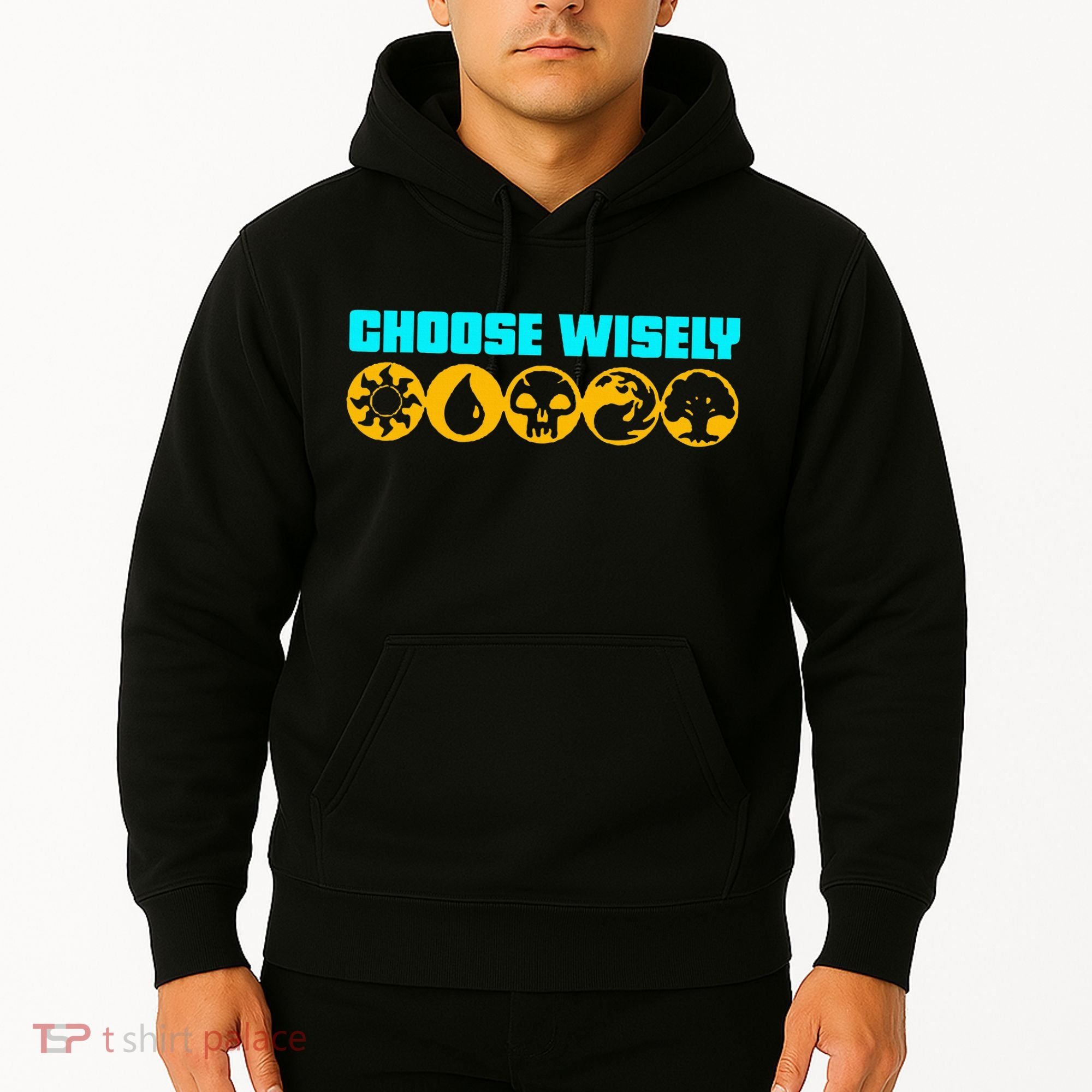 Choose Wisely Gamer Mana Symbols Gathering Magic Hoodie