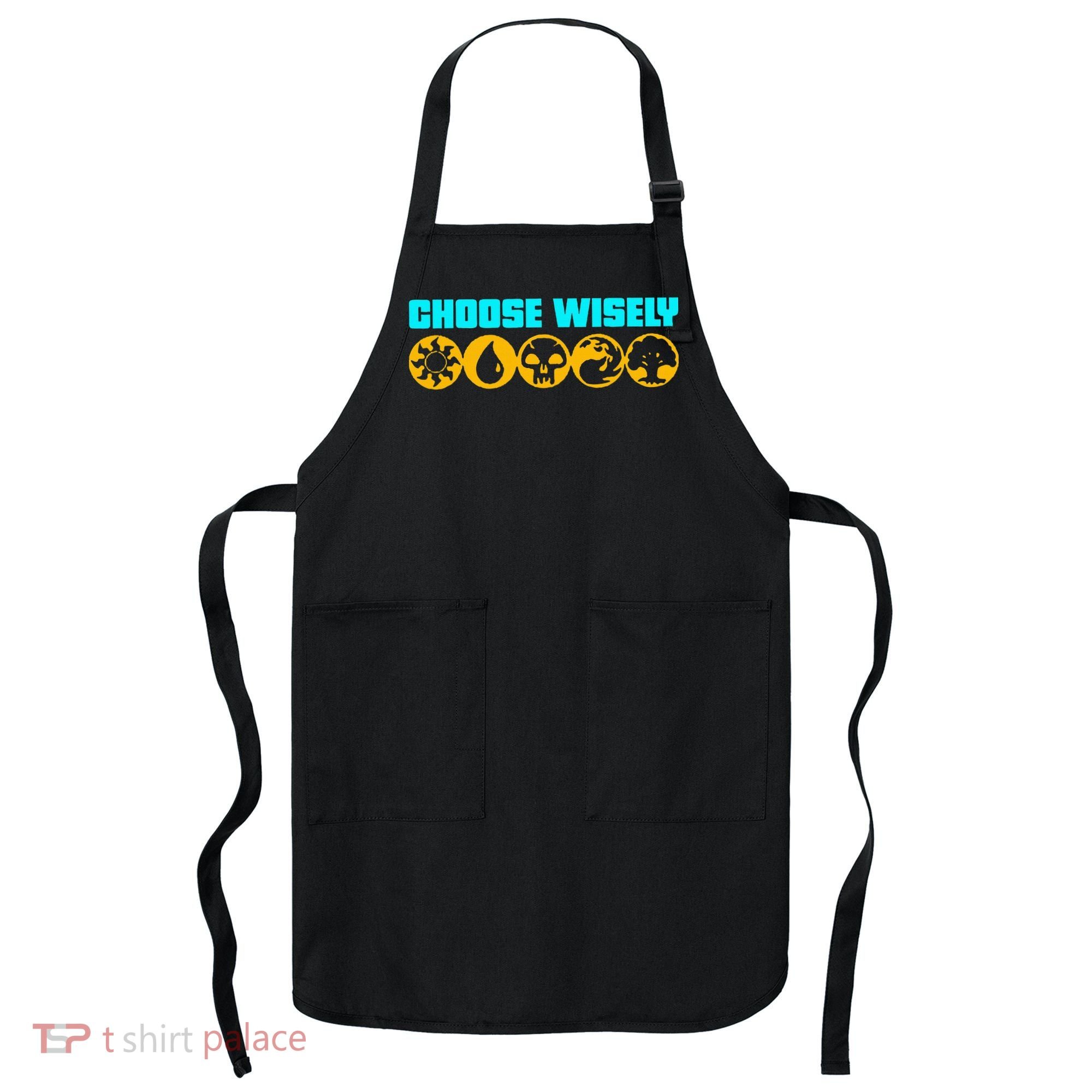 Choose Wisely Gamer Mana Symbols Gathering Magic Apron