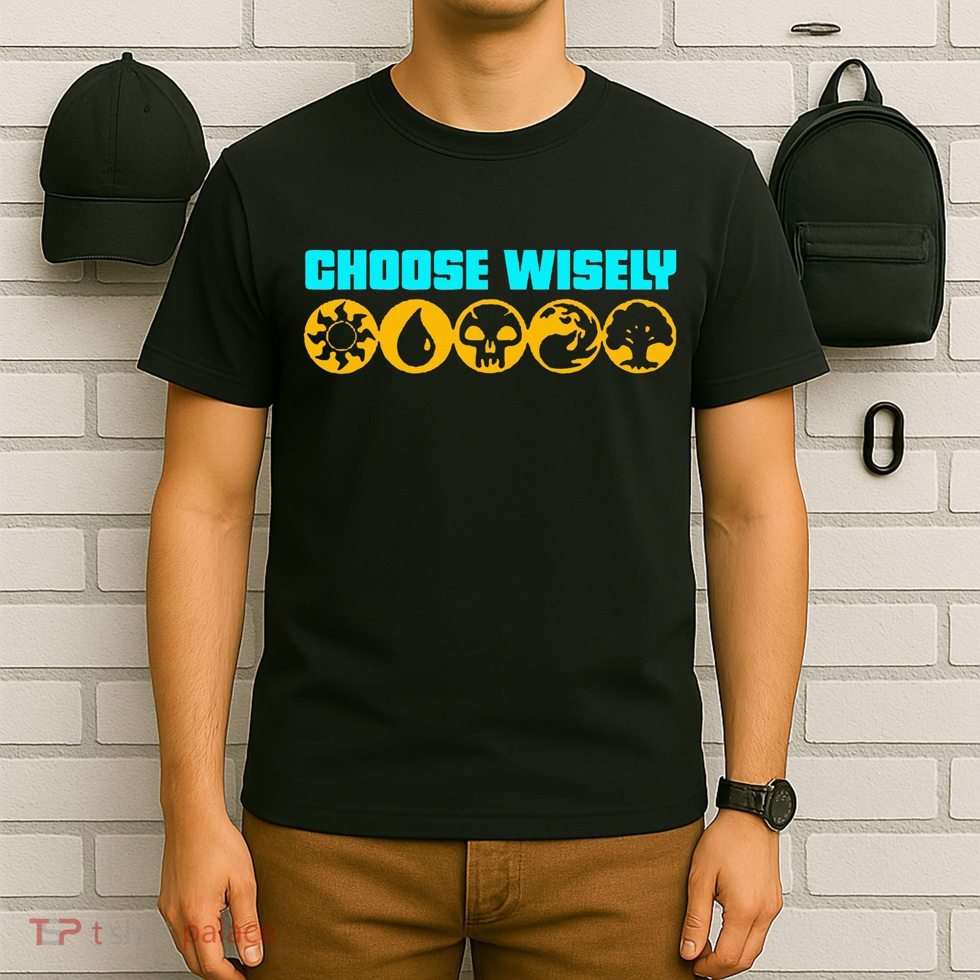 Choose Wisely Gamer Mana Symbols Gathering Magic T-Shirt