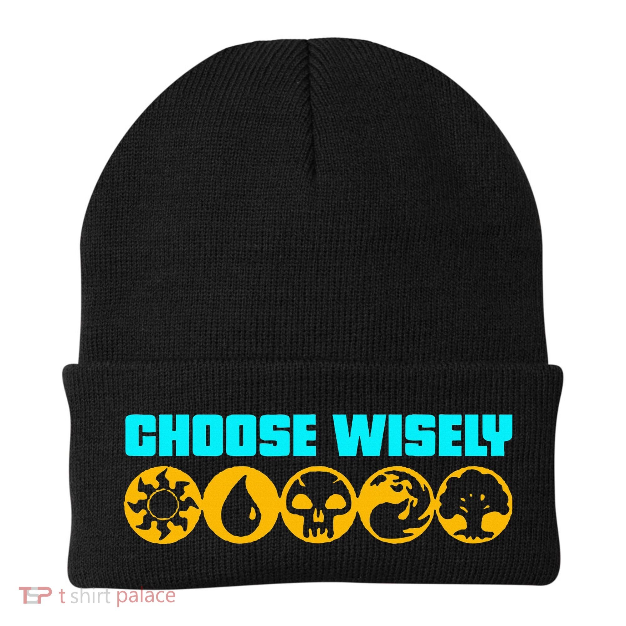 Choose Wisely Gamer Mana Symbols Gathering Magic Beanie