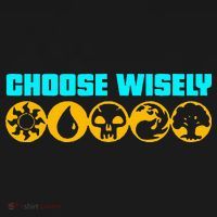 Choose Wisely Gamer Mana Symbols Gathering Magic Coaster thumb 2