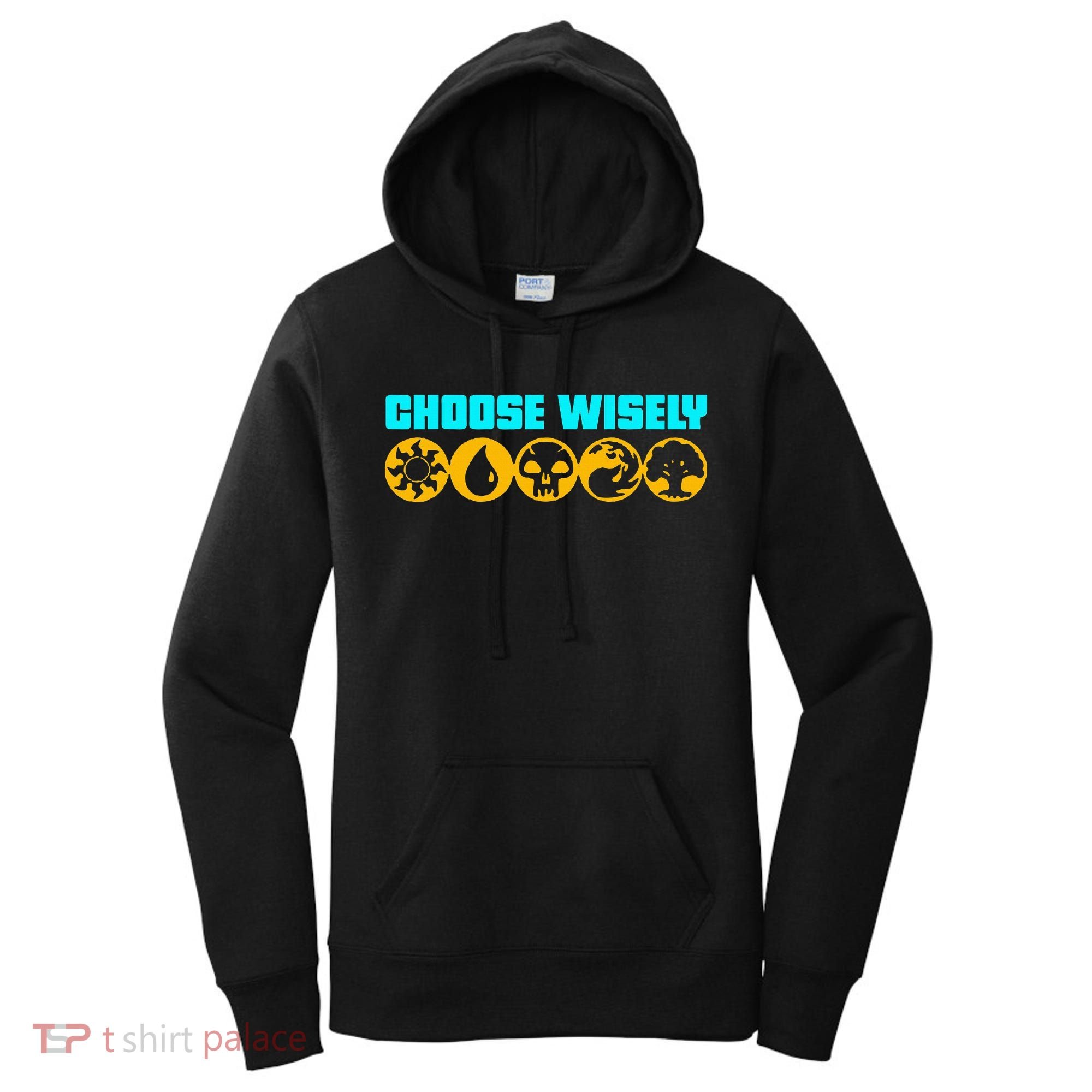 Choose Wisely Gamer Mana Symbols Gathering Magic Women's Hoodie