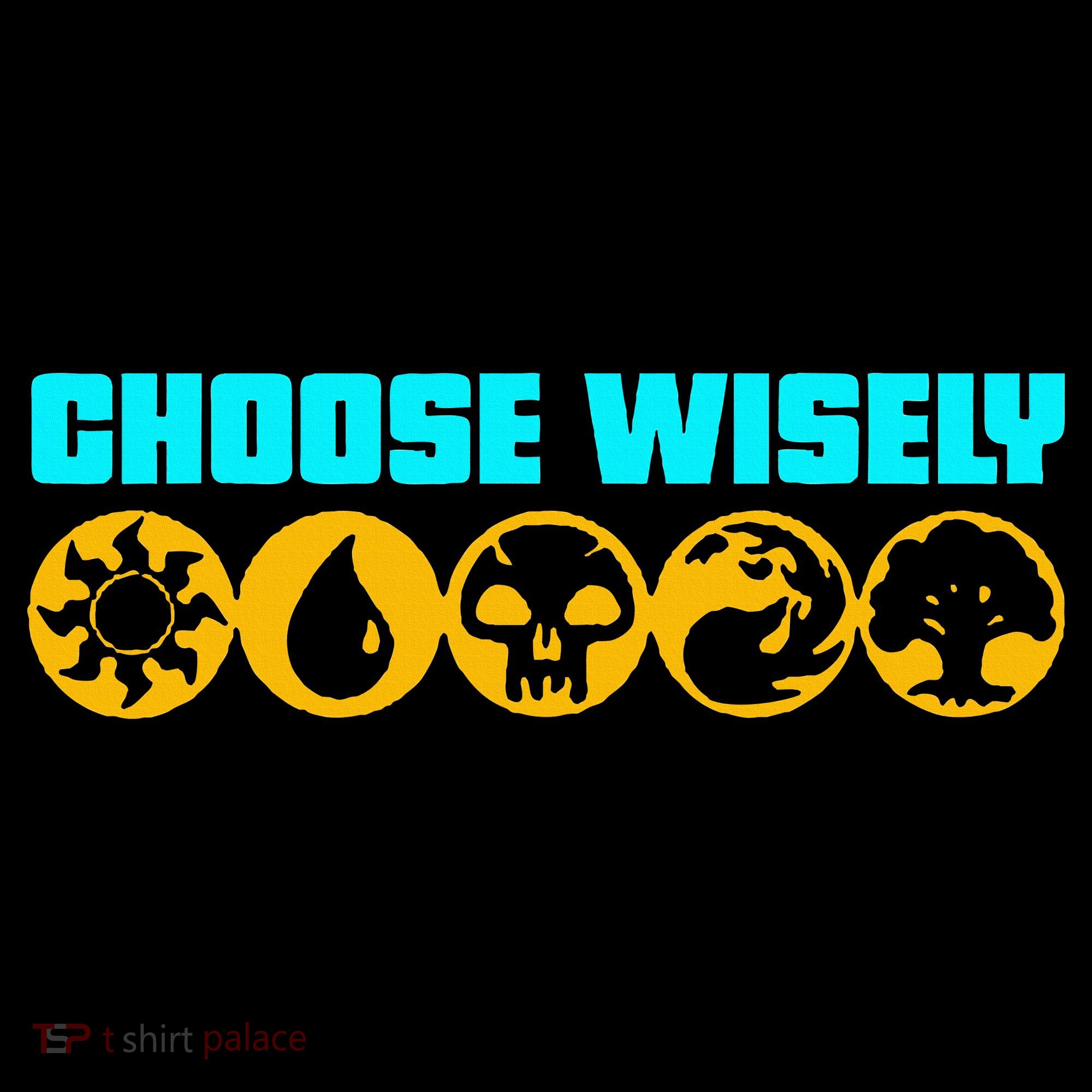 Choose Wisely Gamer Mana Symbols Gathering Magic 16oz Travel Tumbler