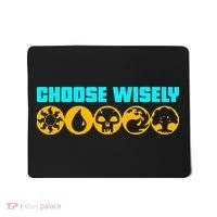 Choose Wisely Gamer Mana Symbols Gathering Magic Mousepad thumb 0
