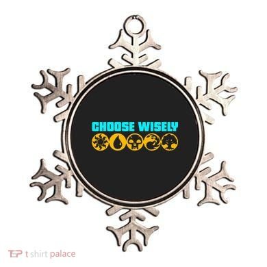 Choose Wisely Gamer Mana Symbols Gathering Magic Ornament