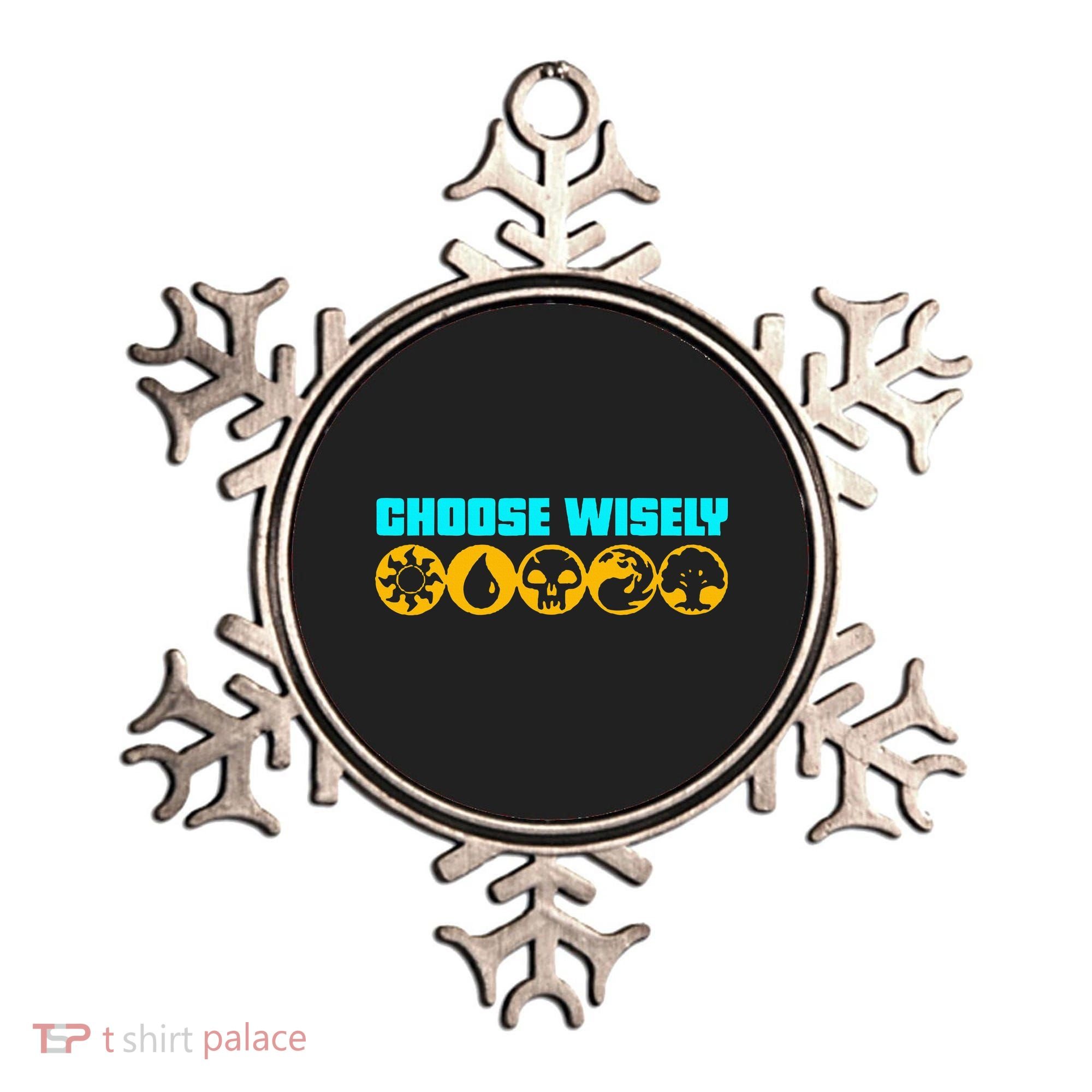 Choose Wisely Gamer Mana Symbols Gathering Magic Ornament