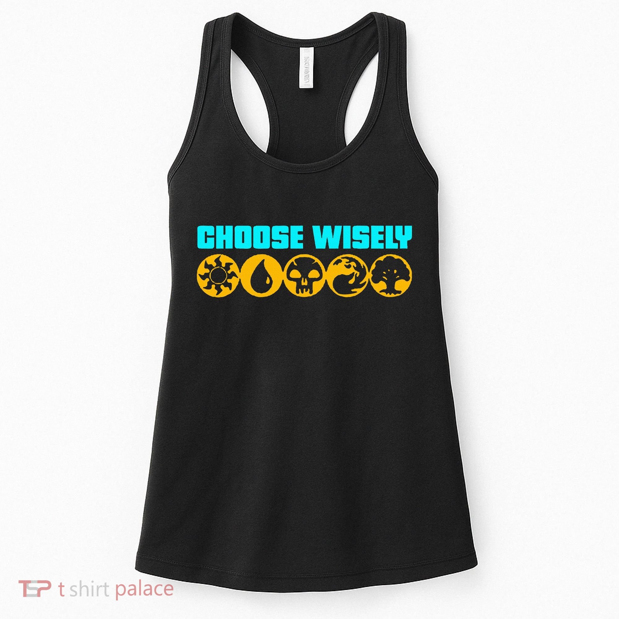 Choose Wisely Gamer Mana Symbols Gathering Magic Women's Tank Top