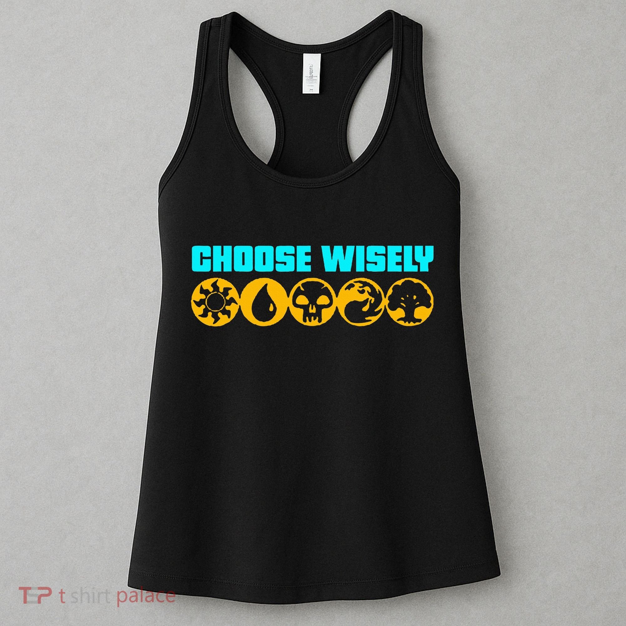 Choose Wisely Gamer Mana Symbols Gathering Magic Women's Tank Top