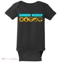 Choose Wisely Gamer Mana Symbols Gathering Magic Baby Bodysuit thumb 0
