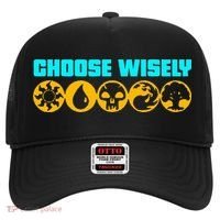 Choose Wisely Gamer Mana Symbols Gathering Magic Hat thumb 0
