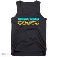 Choose Wisely Gamer Mana Symbols Gathering Magic Tank Top thumb 0