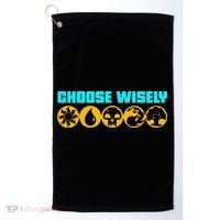 Choose Wisely Gamer Mana Symbols Gathering Magic Golf Towel thumb 0