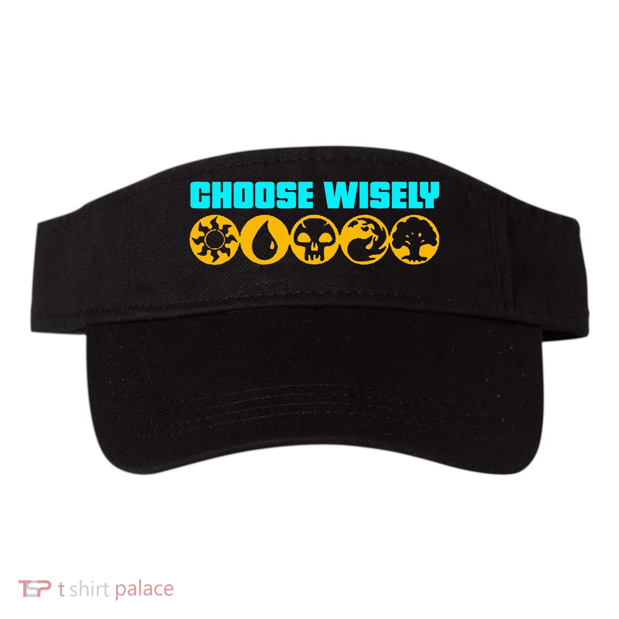 Choose Wisely Gamer Mana Symbols Gathering Magic Visor